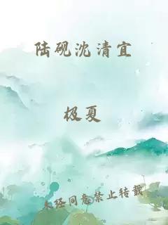 陆砚沈清宜